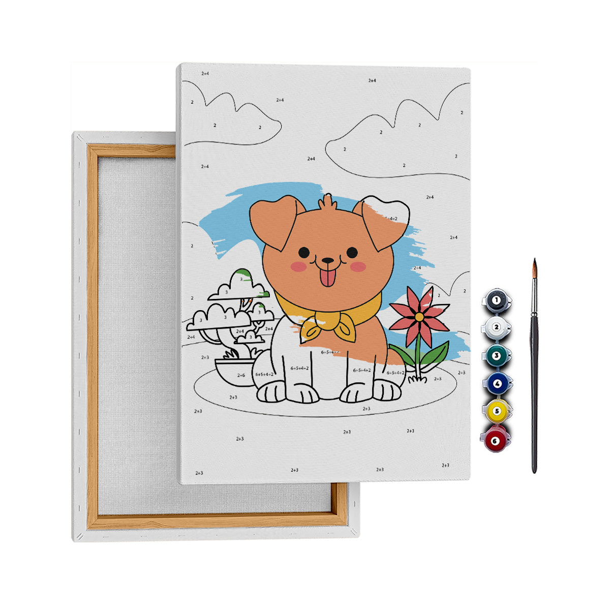 Mutlu Köpek - 25x35cm - Boyama Tablo