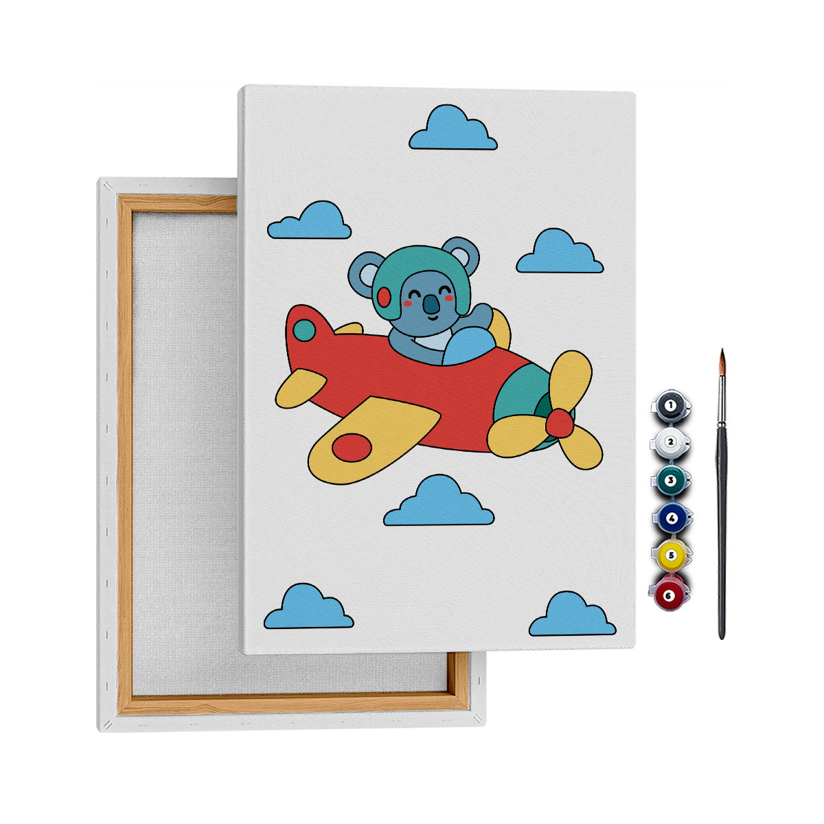 Pilot Ayıcık - 25x35cm - Boyama Tablo