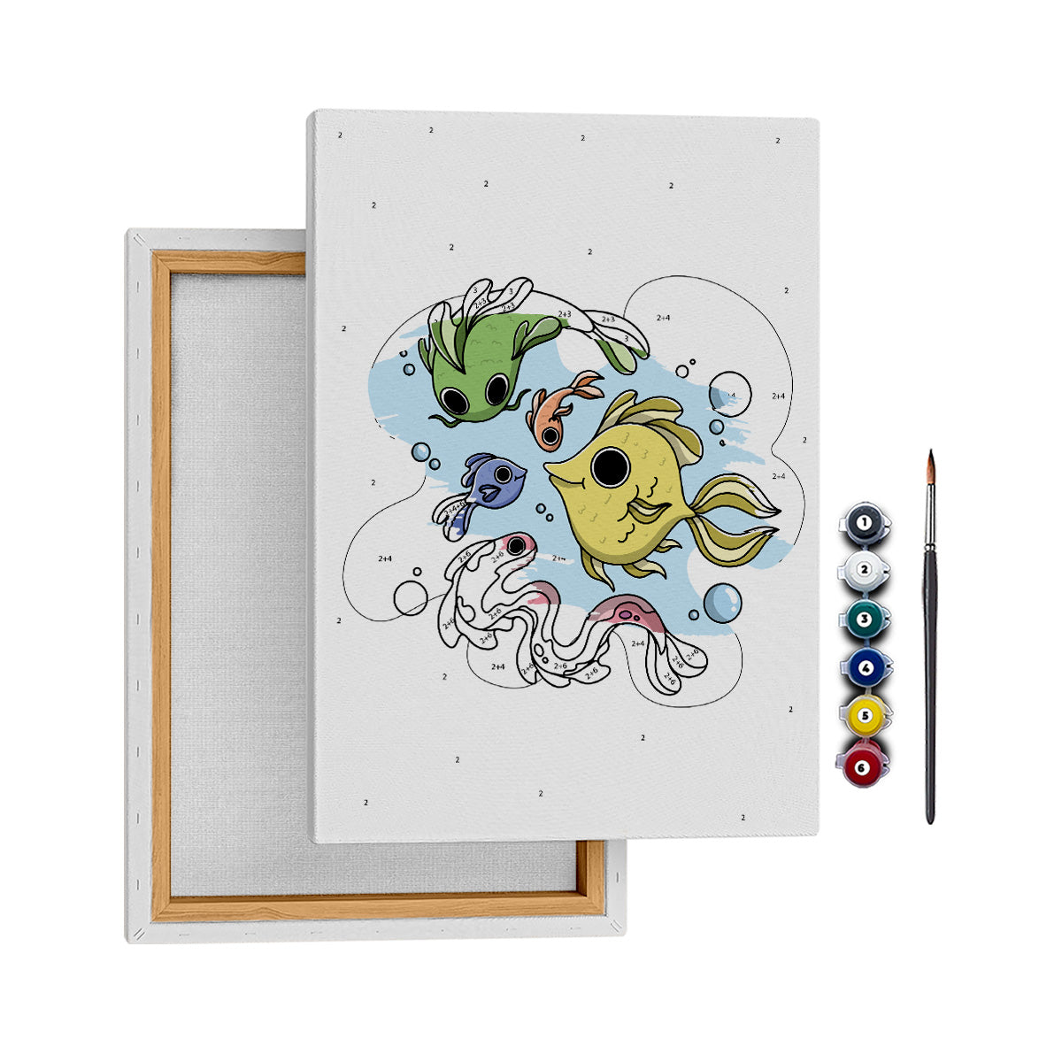 Sevimli Okyanus - 25x35cm - Boyama Tablo