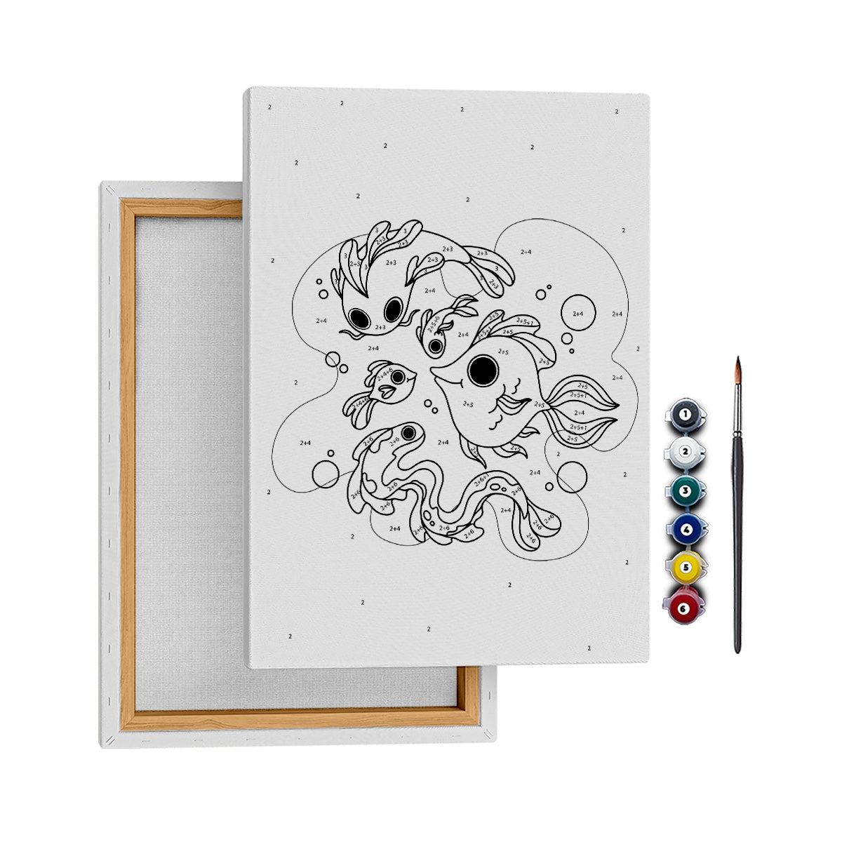 Sevimli Okyanus - 25x35cm - Boyama Tablo