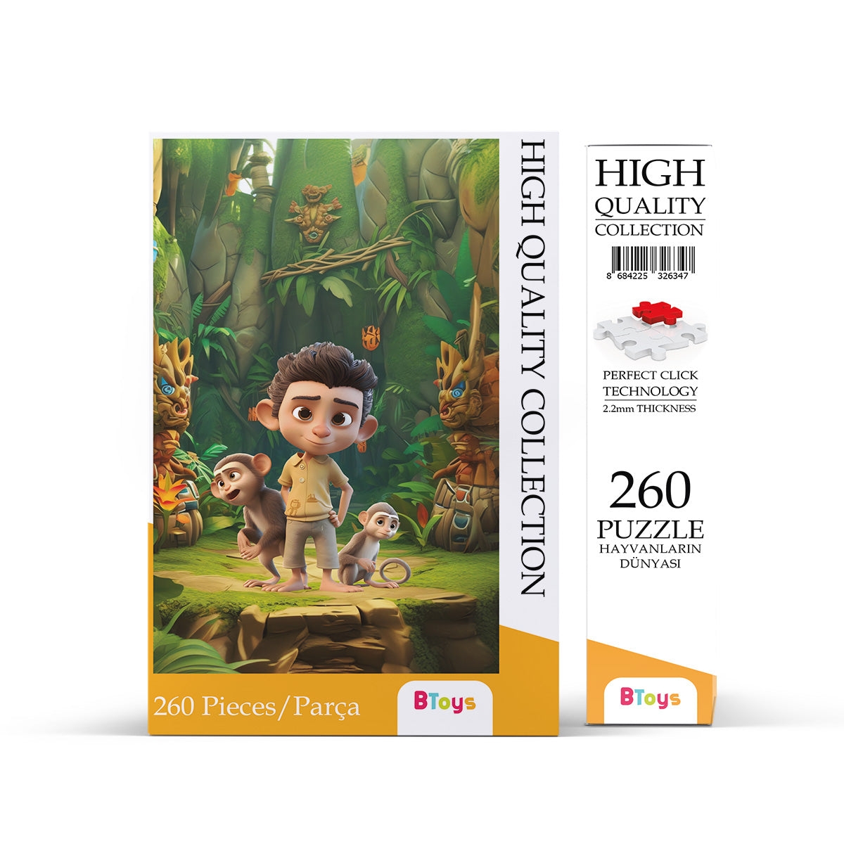 Hayvanların Dünyası - 260 Parça Puzzle