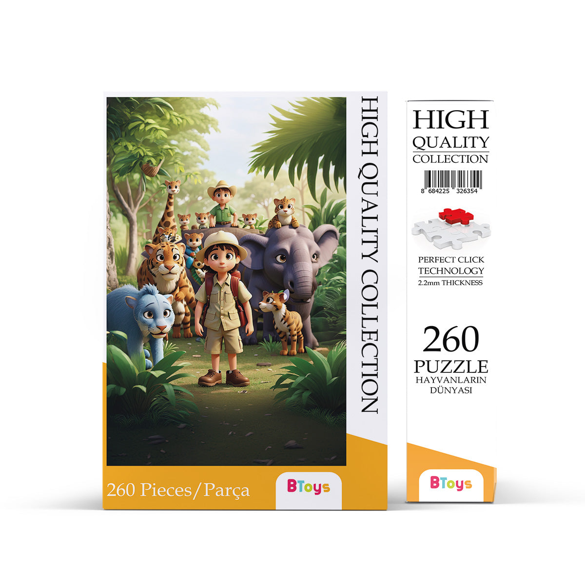 Hayvanların Dünyası - 260 Parça Puzzle