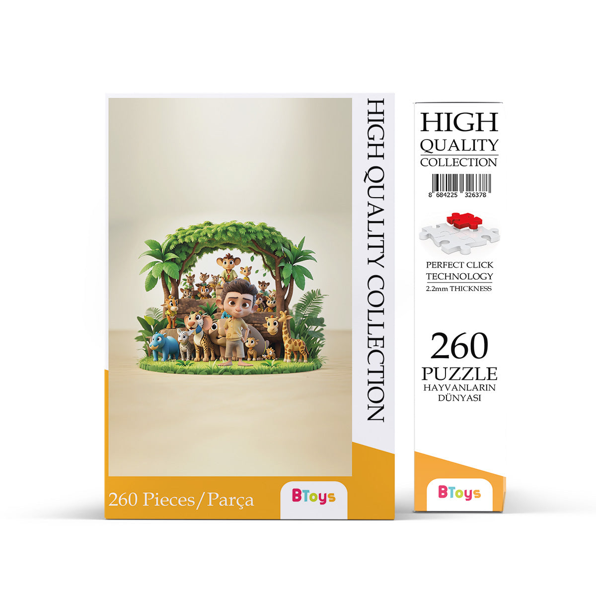 Hayvanların Dünyası - 260 Parça Puzzle