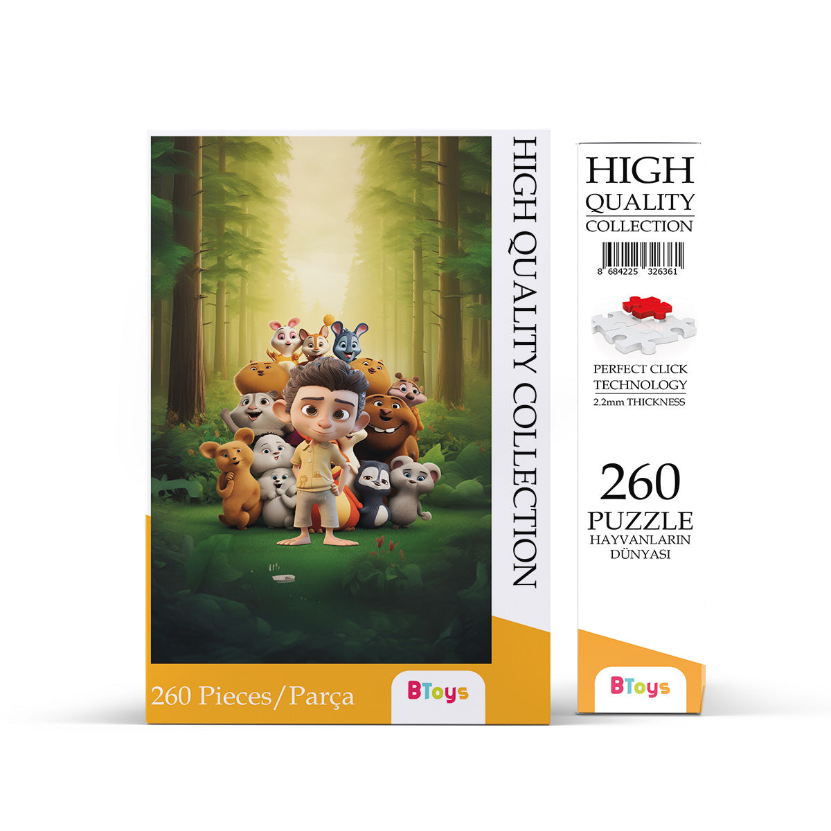 Hayvanların Dünyası - 260 Parça Puzzle