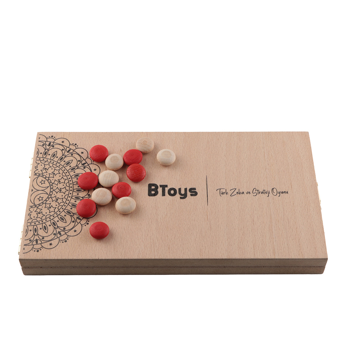 Kapaklı Mankala - Ahşap Zeka Ve Strateji Oyunu