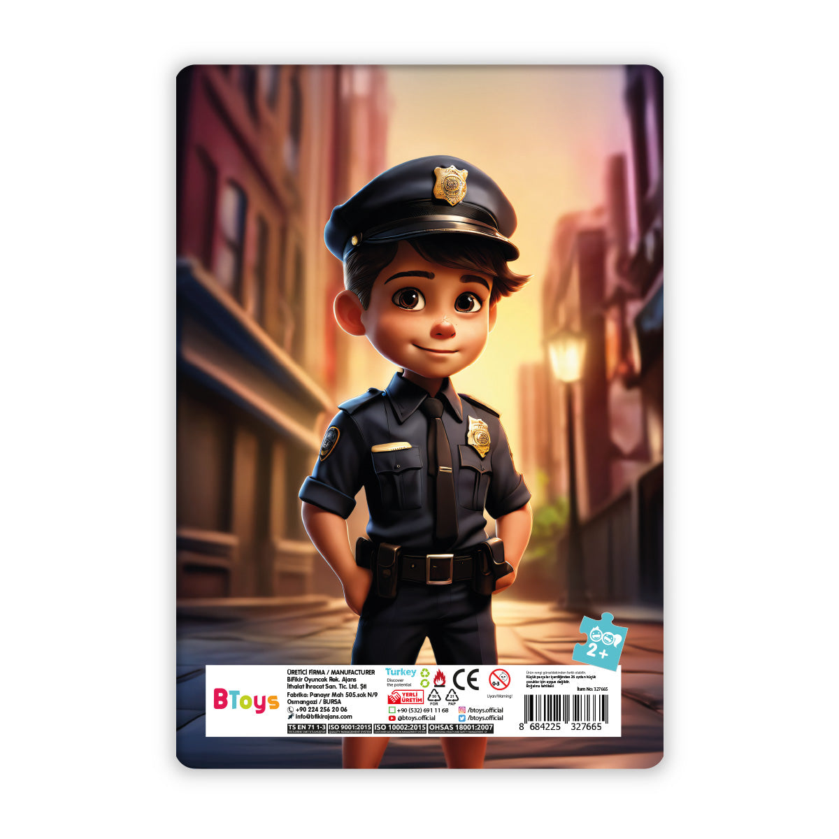 Polis Dostumuz Can - 12 Parça Frame Puzzle