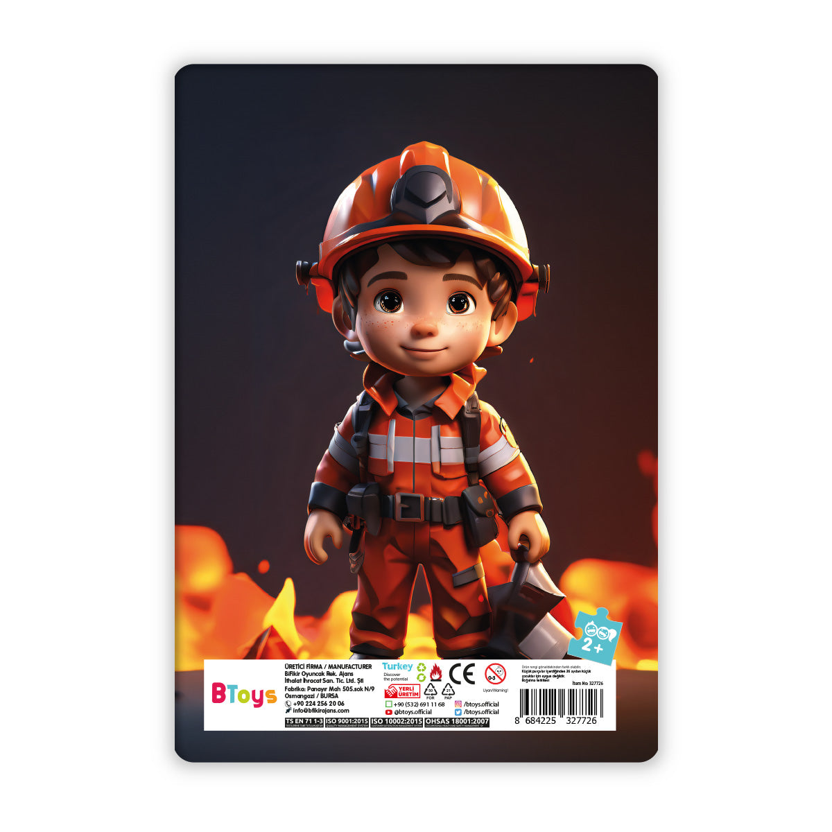 İtfaiyeci Can - 12 Parça Frame Puzzle