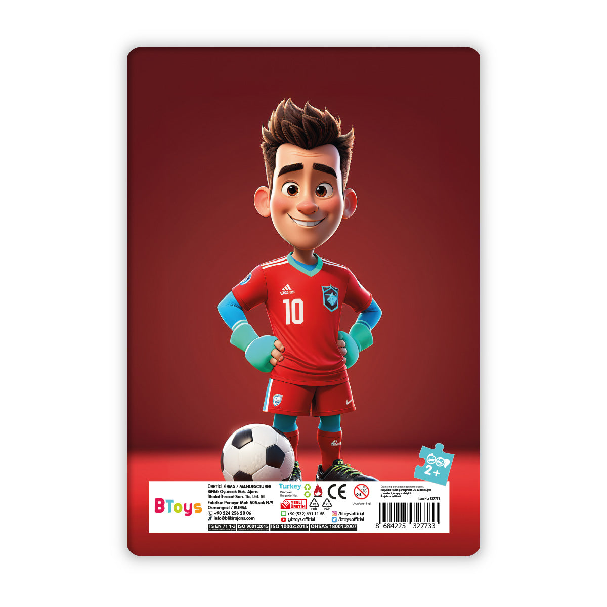 Futbolcu Can - 12 Parça Frame Puzzle