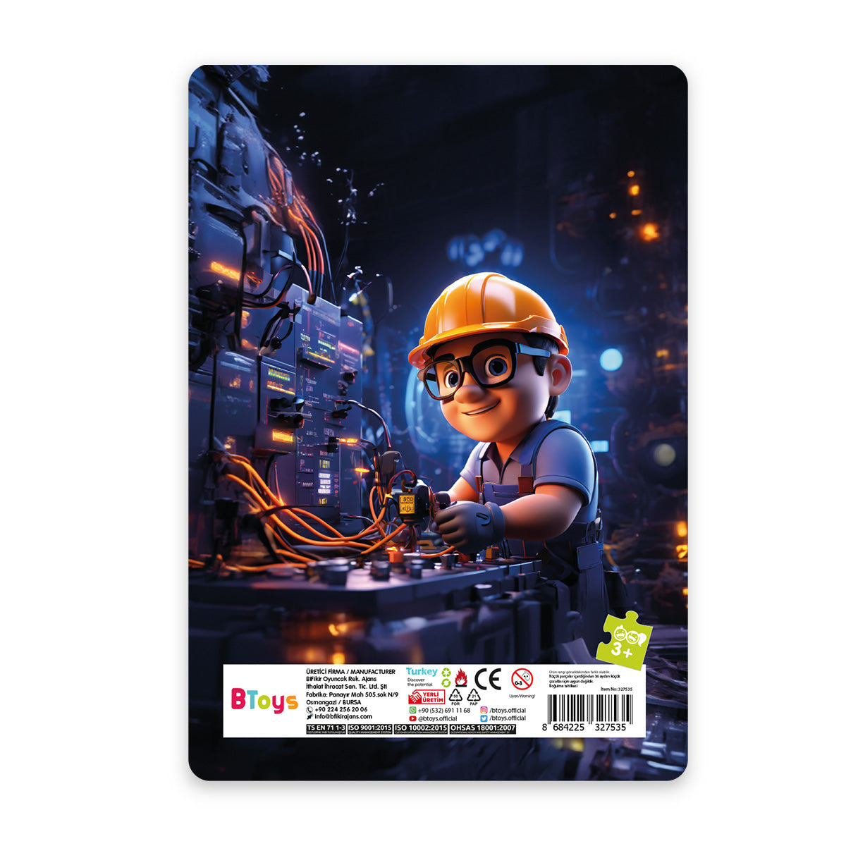 Teknisyen Can - 24 Parça Frame Puzzle