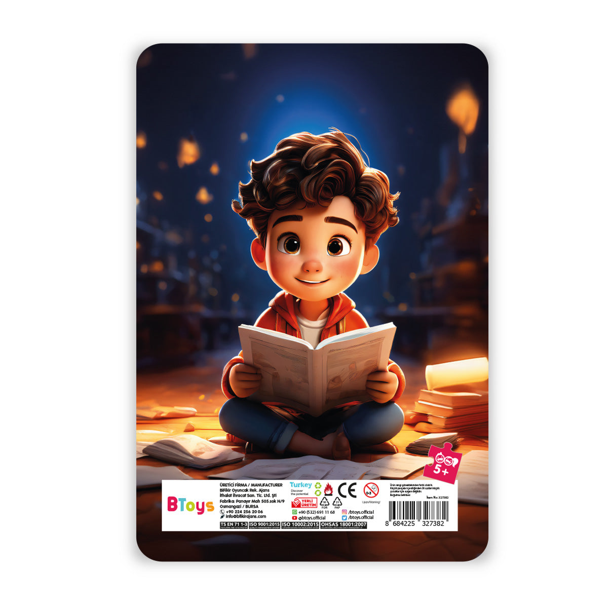 Kitap Okuyorum - 60 Parça Frame Puzzle