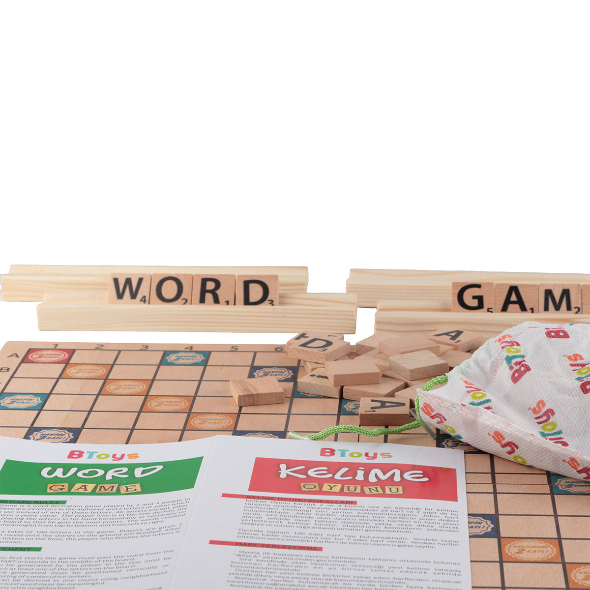 Kelime Oyunu - Ahşap Zeka Ve Strateji Oyunu