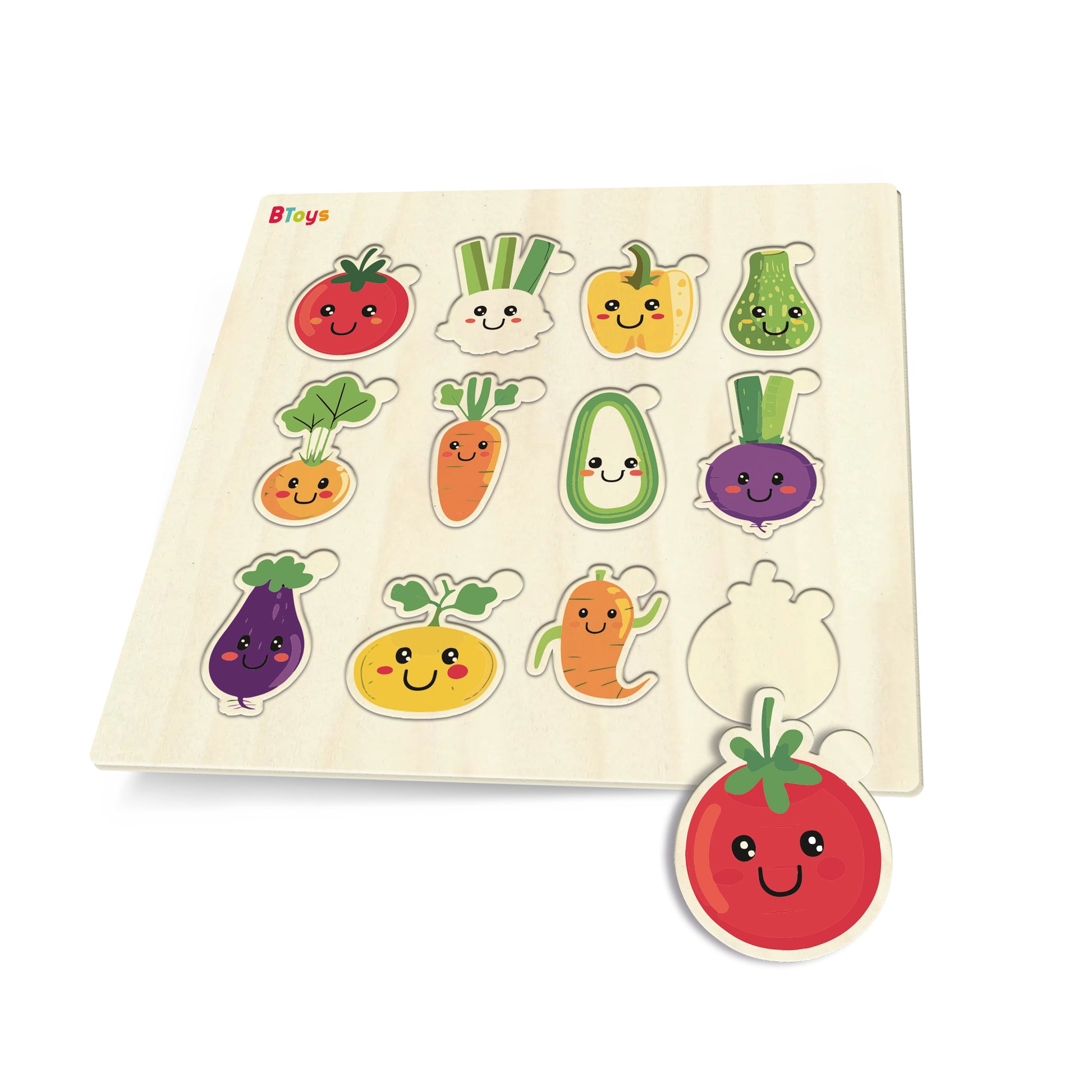 Sevimli Sebzeler Yapboz