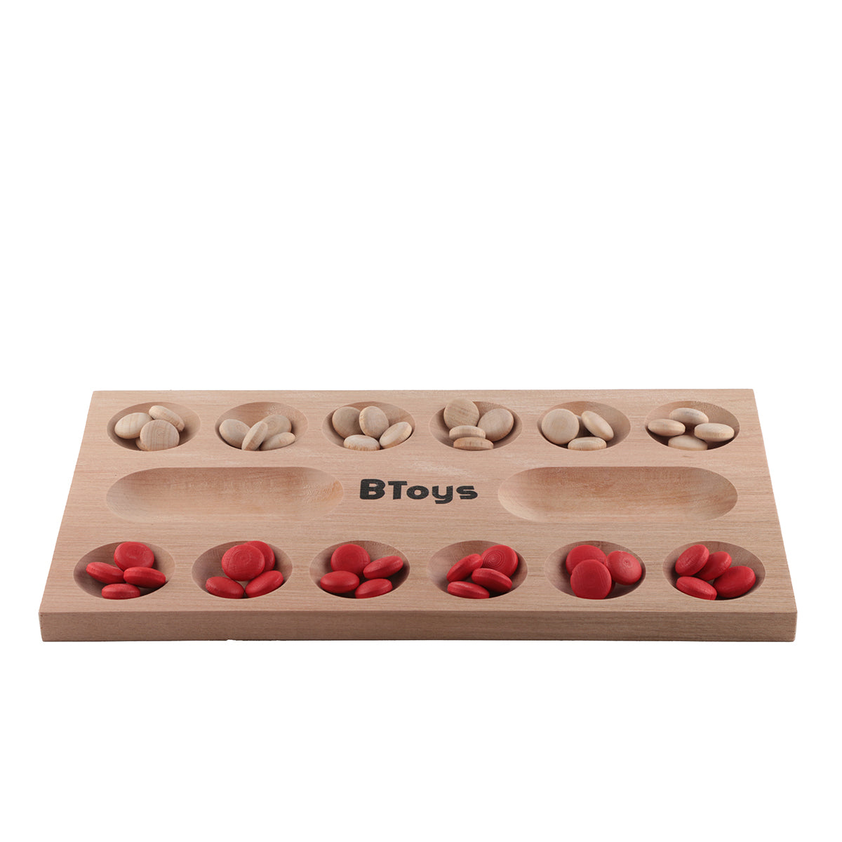 Kapaksız Mankala - Ahşap Zeka Ve Strateji Oyunu