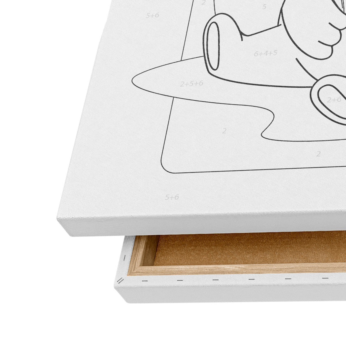 Baloncu Ayı - 35x50cm - Boyama Tablo