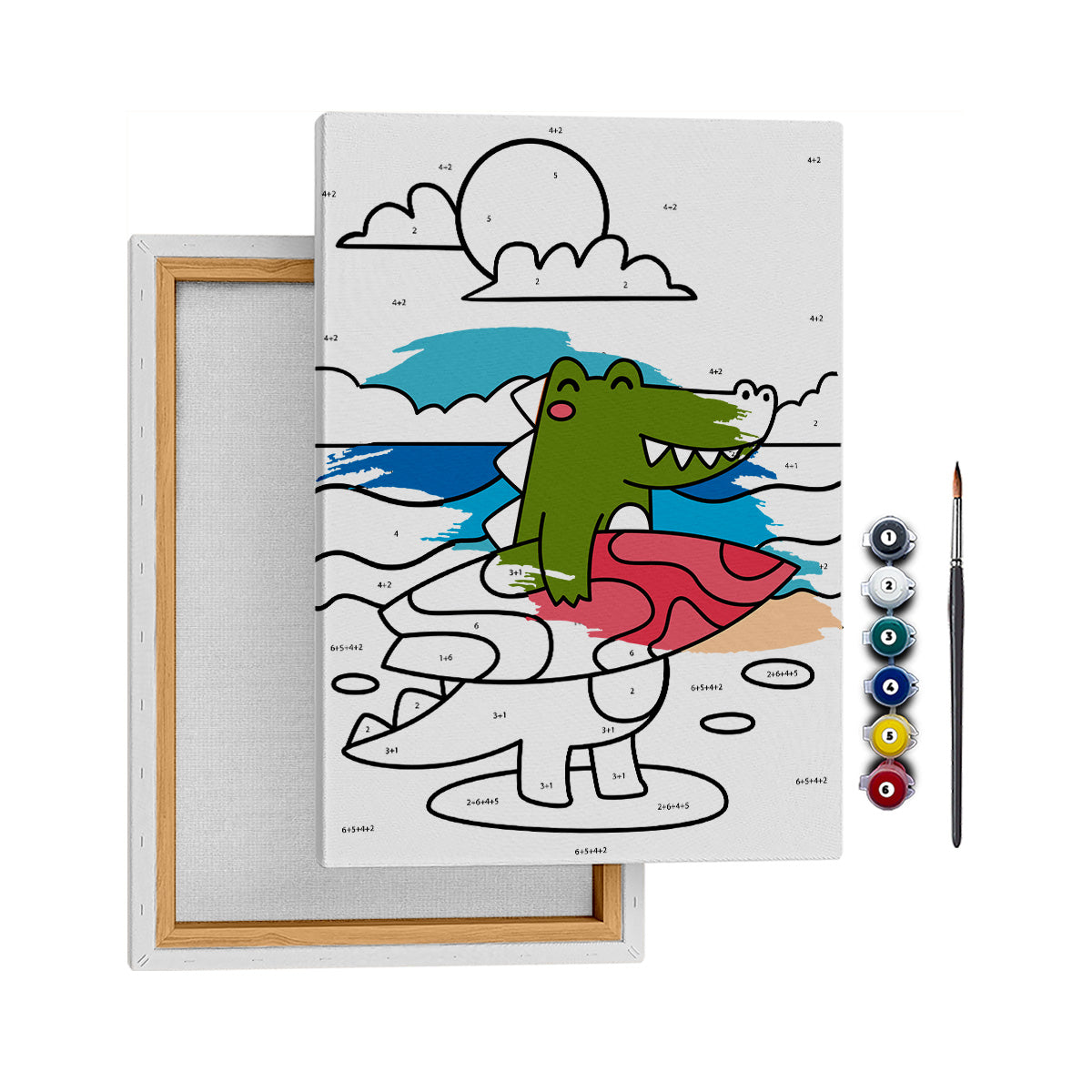 Cankurtaran Timsah - 35x50cm - Boyama Tablo