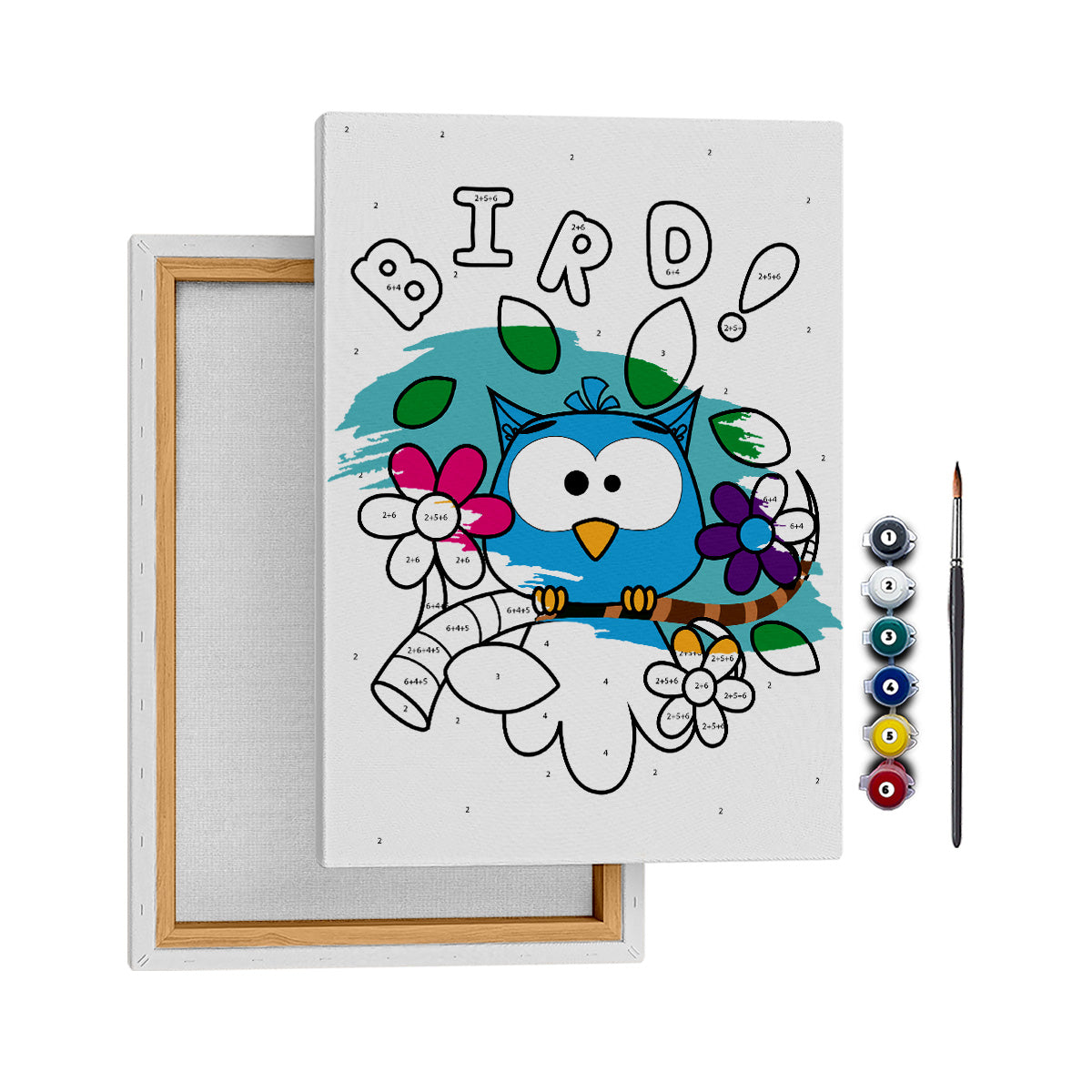 Şaşkın Kuş - 35x50cm - Boyama Tablo