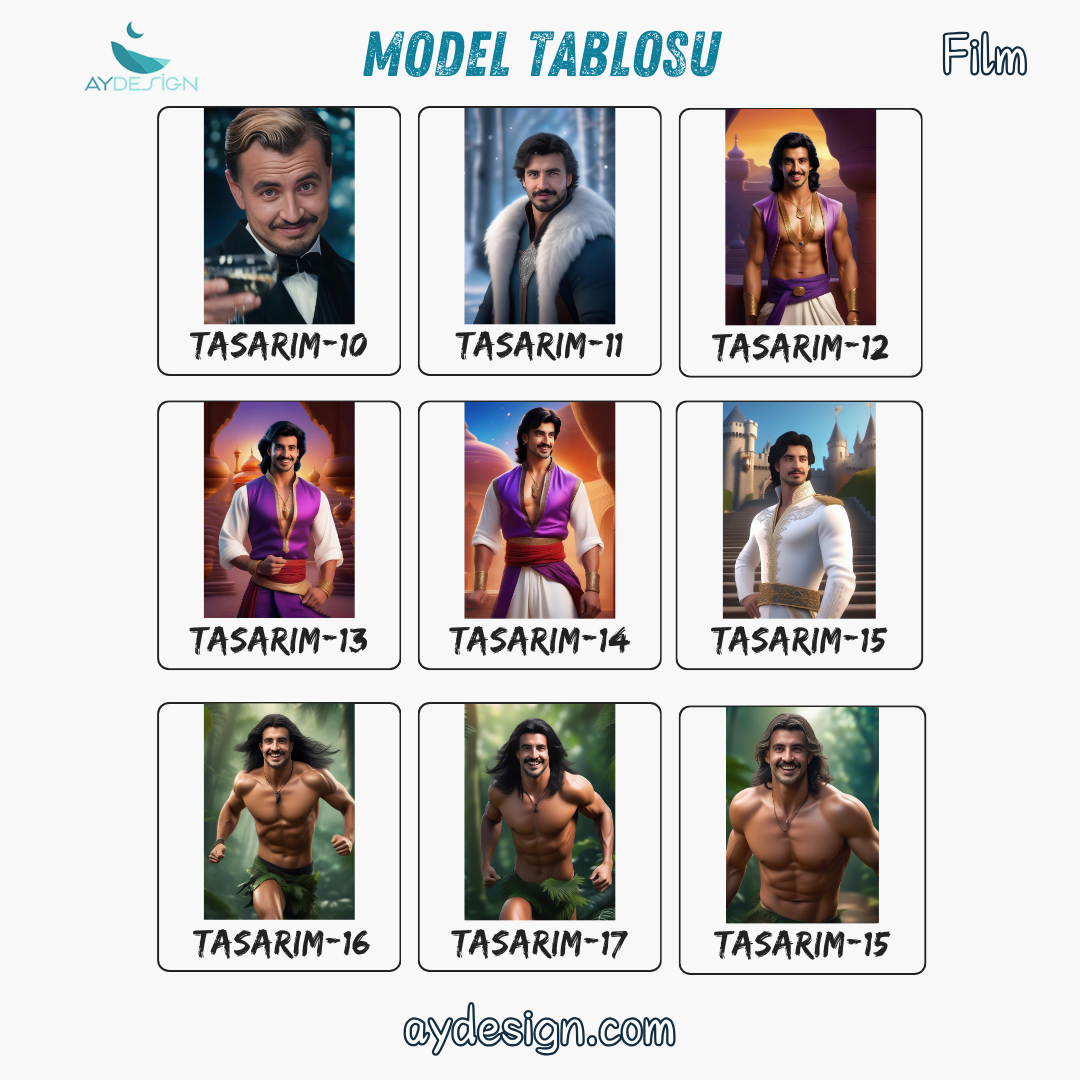 Kişiye Özel Film ve Çizgi Film Temalı Karikatür Cam Tablo | Eğlenceli ve Şık Dekor