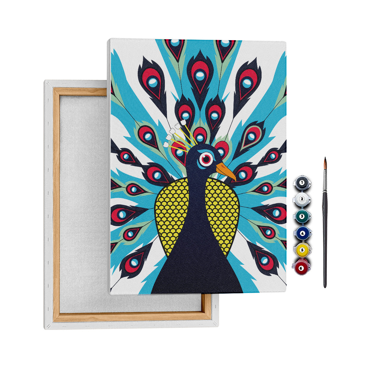 Tavus Kuşu - 50x70cm - Boyama Tablo