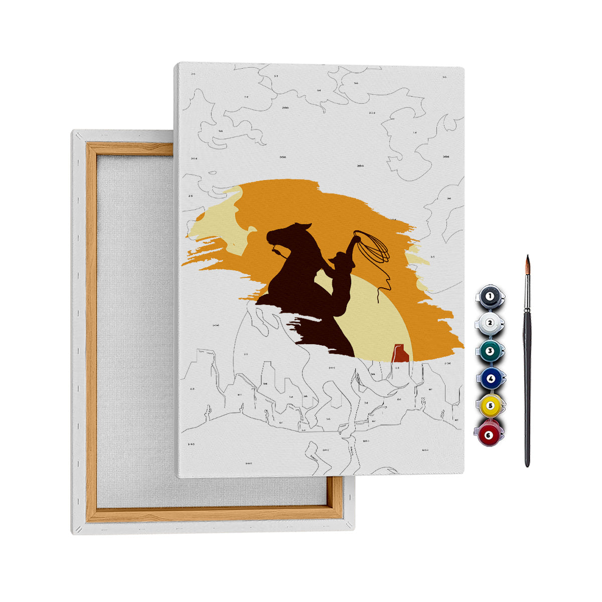 Vahşi Batı - 50x70cm - Boyama Tablo