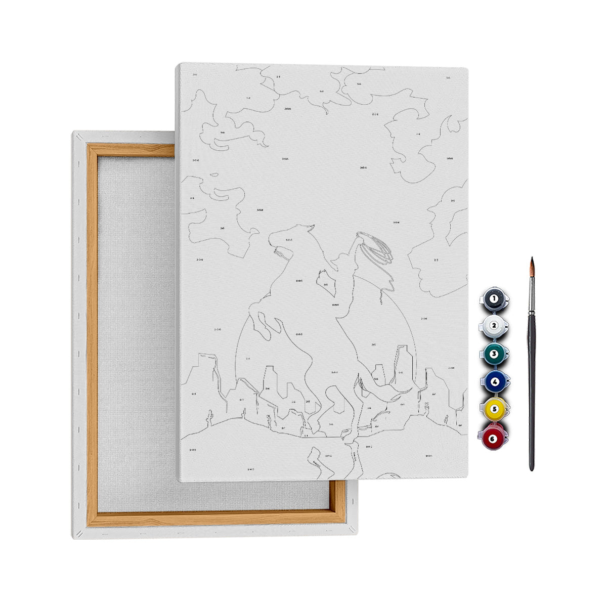 Vahşi Batı - 50x70cm - Boyama Tablo