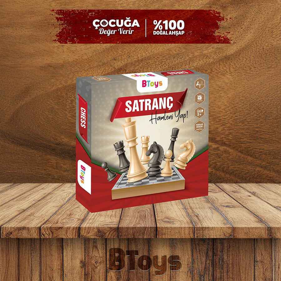 Satranç - Ahşap Zeka Ve Strateji Oyunu