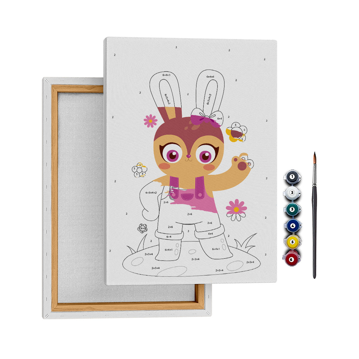 Çiftçi Tavşan - 25x35cm - Boyama Tablo