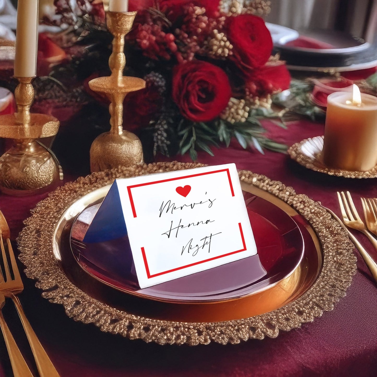 Masa Kartı - A6 Katlanır İsimlik | 120gr 1. Hamur veya 270gr Fotoğraf Kağıdı