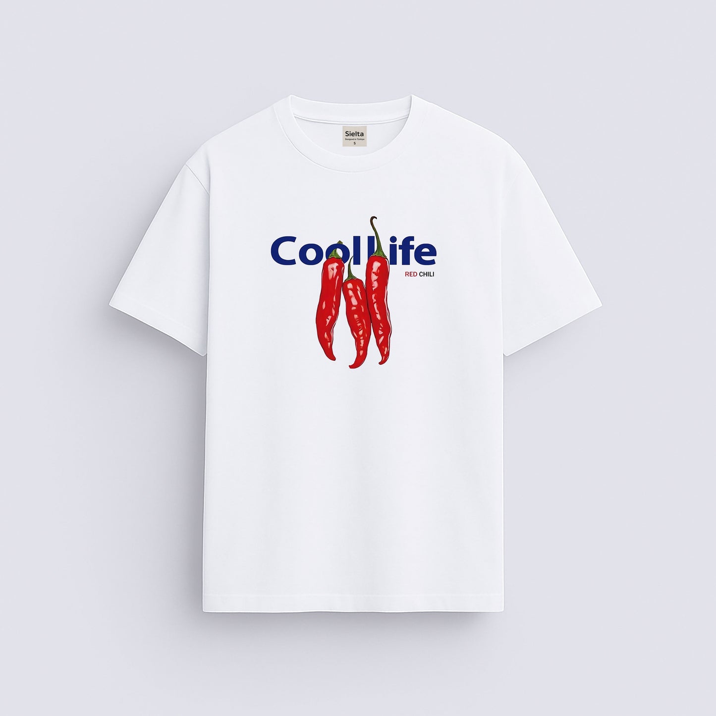 Minimal baskılı regular tişört