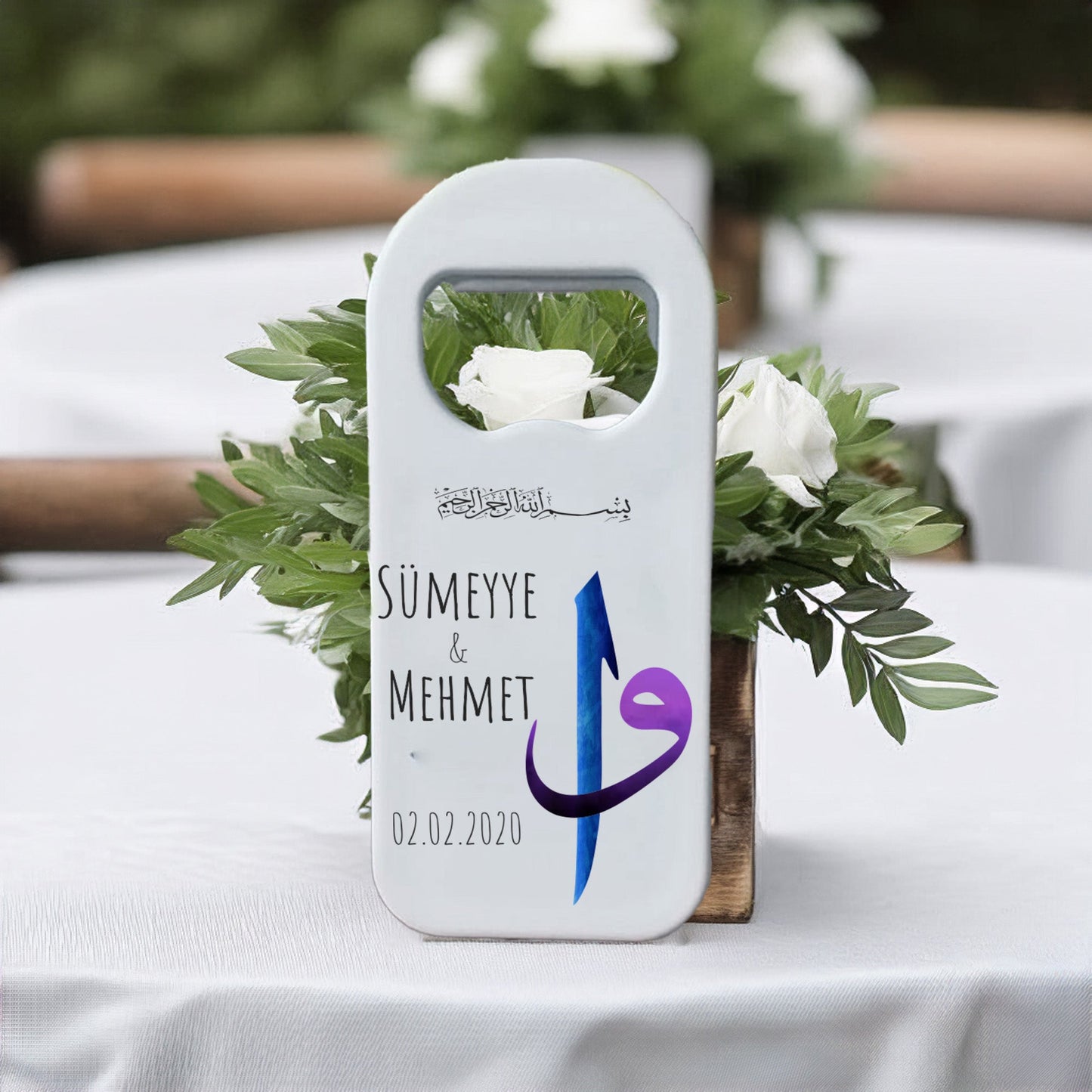 Vav Harfli Tasarımlı – Kişiye Özel Plastik Açacak Magnet