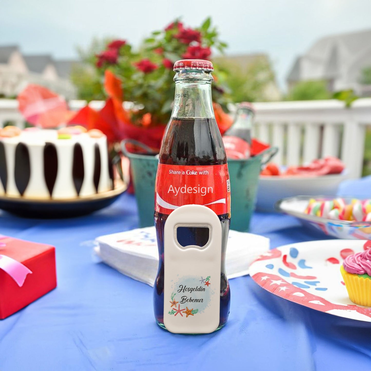 Renkli Denizyıldızlı Temalı Plastik Açacak Magnet | Doğumgünü, Babyshower, Diş Buğdayı ve Sünnet Organizasyonlarınızın Unutulmaz Hatırası!