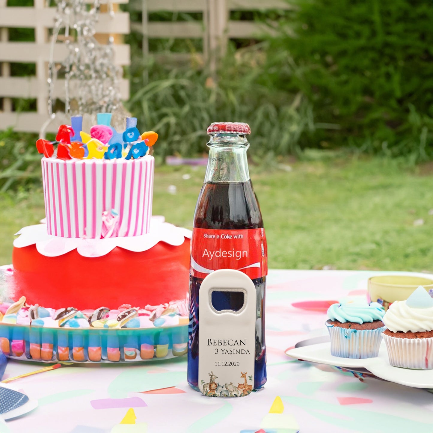 Safari Temalı Plastik Açacak Magnet | Doğumgünü, Babyshower, Diş Buğdayı ve Sünnet Organizasyonlarınızın Unutulmaz Hatırası!