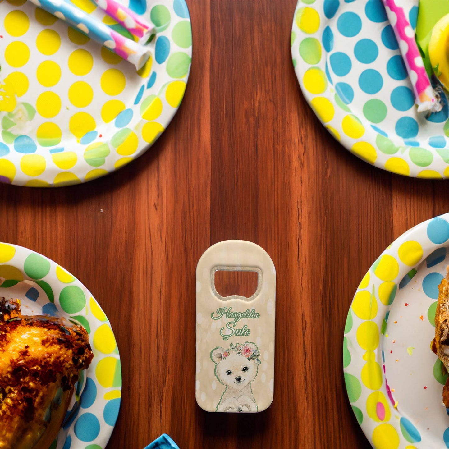 Ayıcık Temalı Plastik Açacak Magnet | Doğumgünü, Babyshower, Diş Buğdayı ve Sünnet Organizasyonlarınızın Unutulmaz Hatırası!