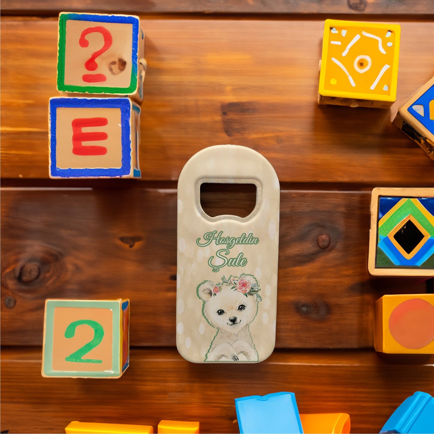 Ayıcık Temalı Plastik Açacak Magnet | Doğumgünü, Babyshower, Diş Buğdayı ve Sünnet Organizasyonlarınızın Unutulmaz Hatırası!