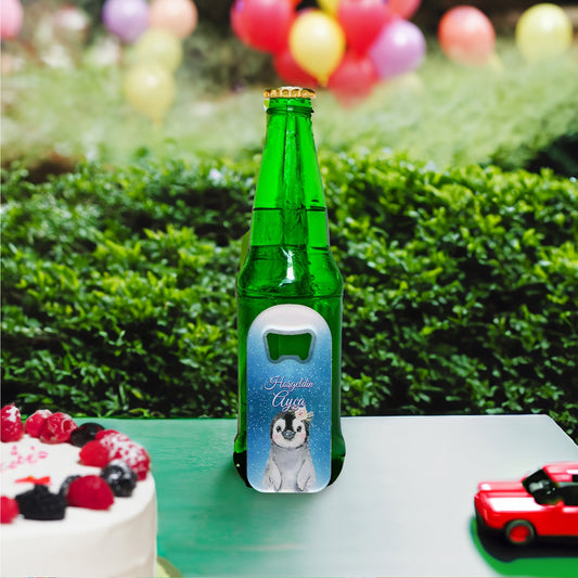 Penguen Temalı Plastik Açacak Magnet | Doğumgünü, Babyshower, Diş Buğdayı ve Sünnet Organizasyonlarınızın Unutulmaz Hatırası!