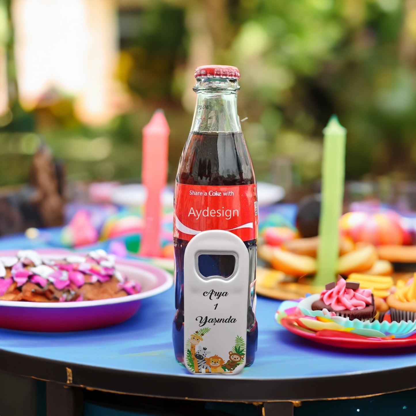 Safari Temalı Plastik Açacak Magnet | Doğumgünü, Babyshower, Diş Buğdayı ve Sünnet Organizasyonlarınızın Unutulmaz Hatırası!