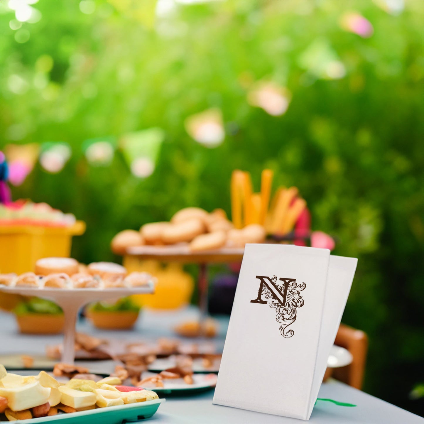 N Harfi Baskılı Peçeteler - AyDesign.com.tr