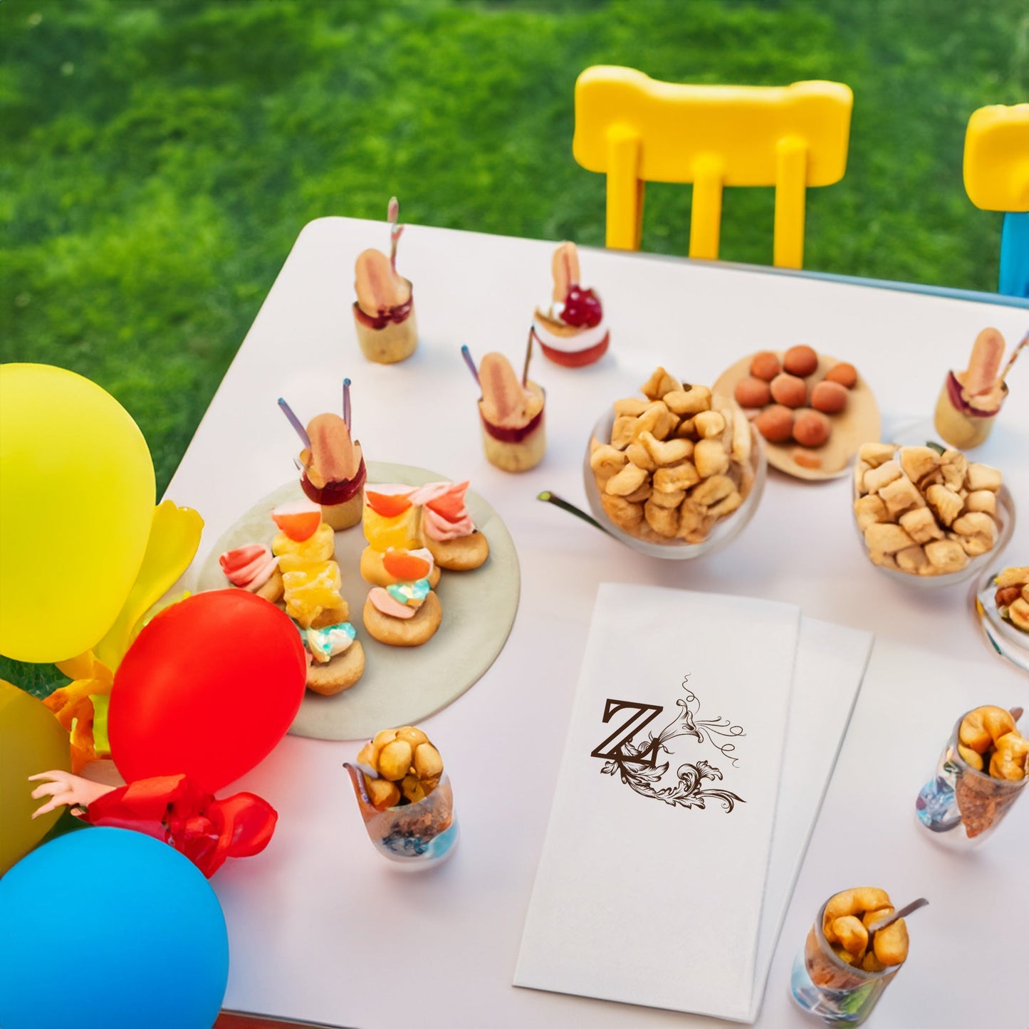 Z Harfi Baskılı Peçeteler - AyDesign.com.tr