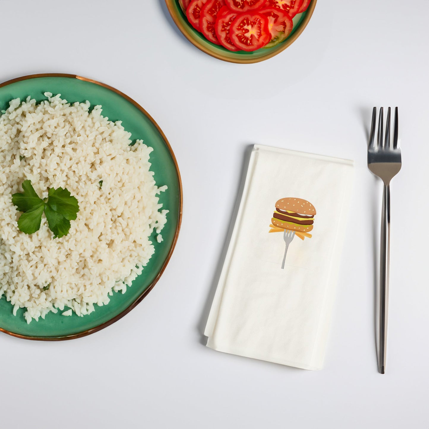 "Hamburger" Baskılı Peçeteler - AyDesign.com.tr