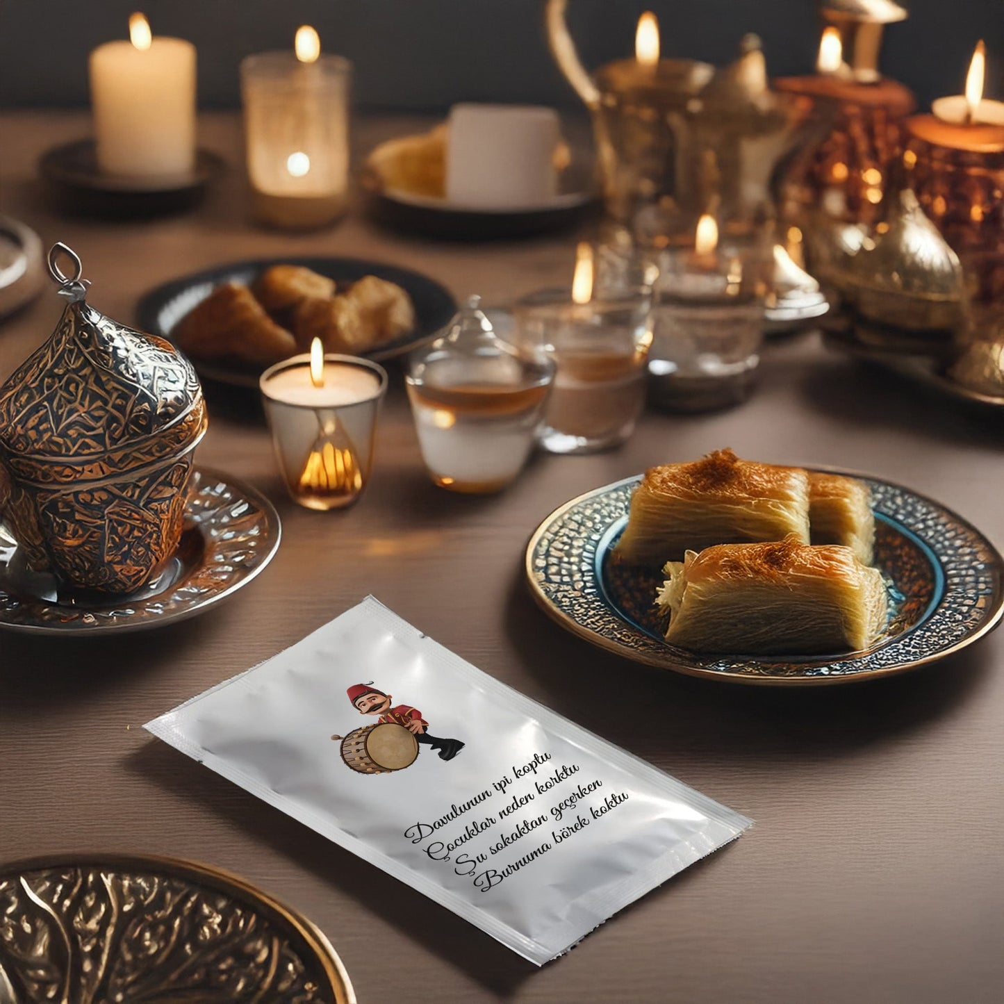 Kişiye Özel Baskılı Ramazan Islak Mendil - Hızlı Üretim & Teslimat