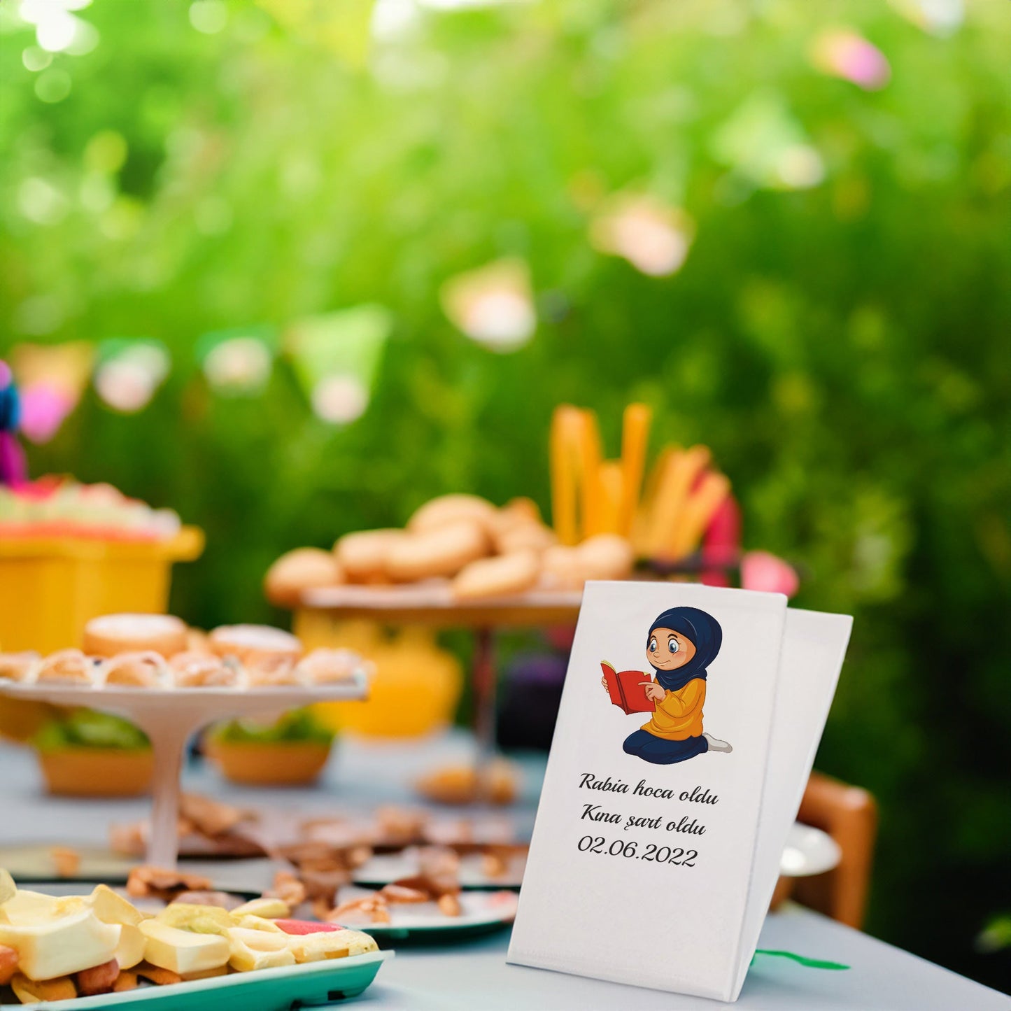 Tesettürlü Kadın Baskılı Peçeteler - AyDesign.com.tr