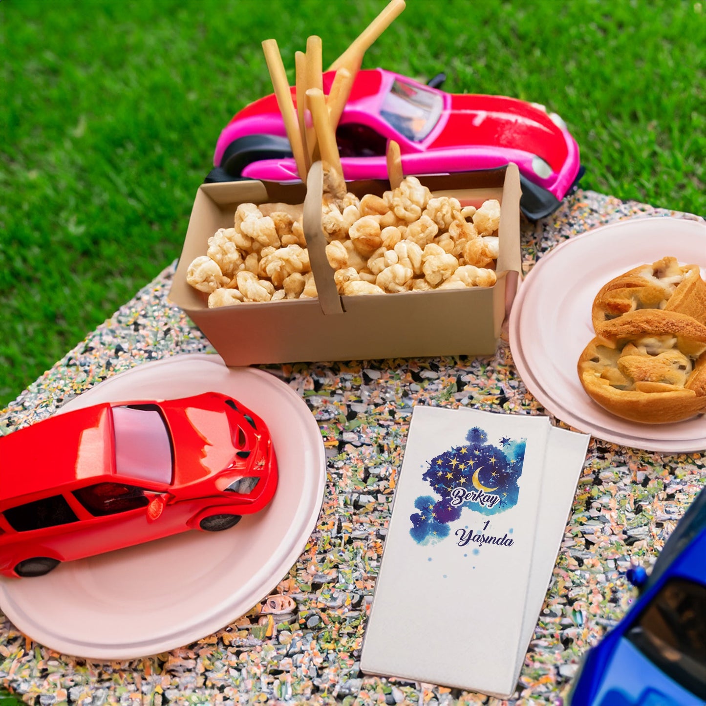 Ay Yıldız Temalı Baskılı Peçeteler - AyDesign.com.tr