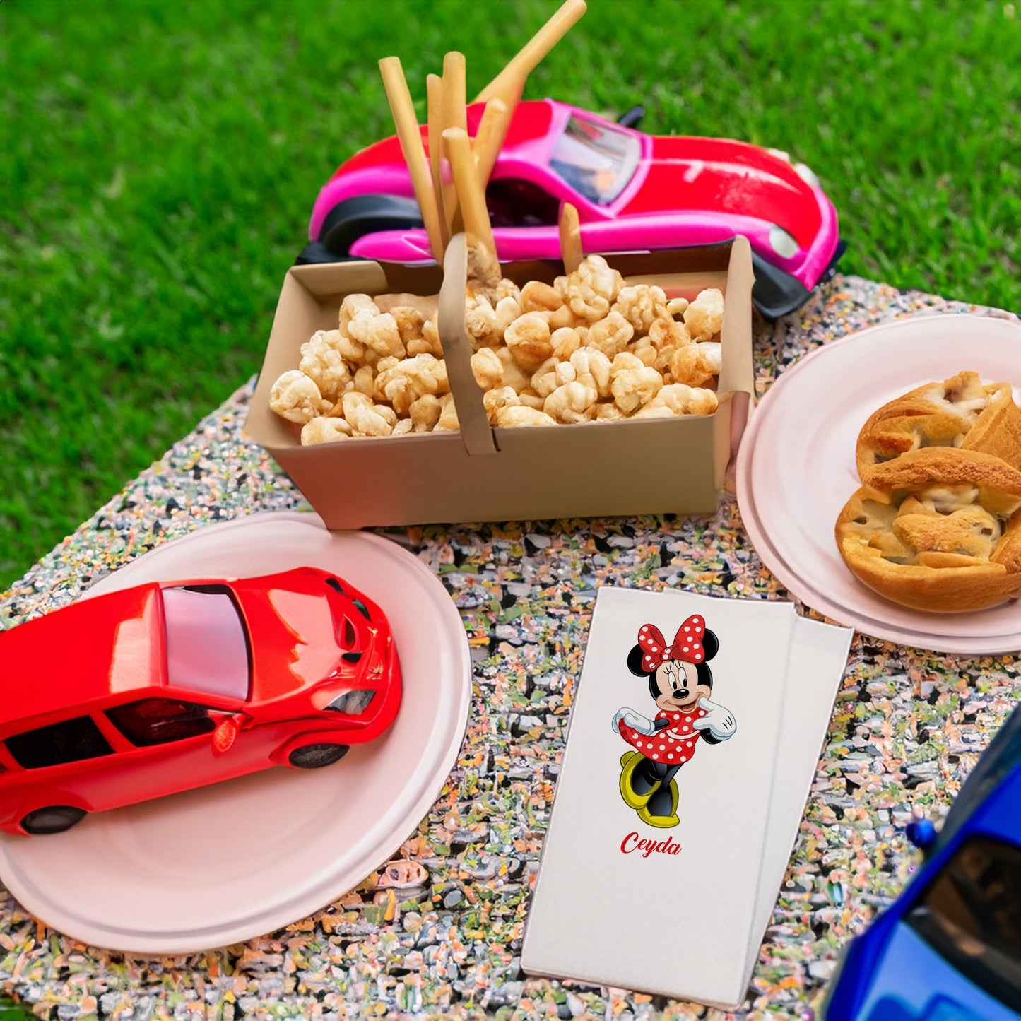 Minnie Mouse Temalı Baskılı Peçeteler - AyDesign.com.tr