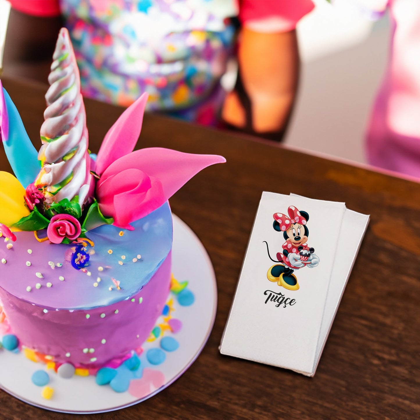 Minnie Mouse Baskılı Peçeteler - AyDesign.com.tr