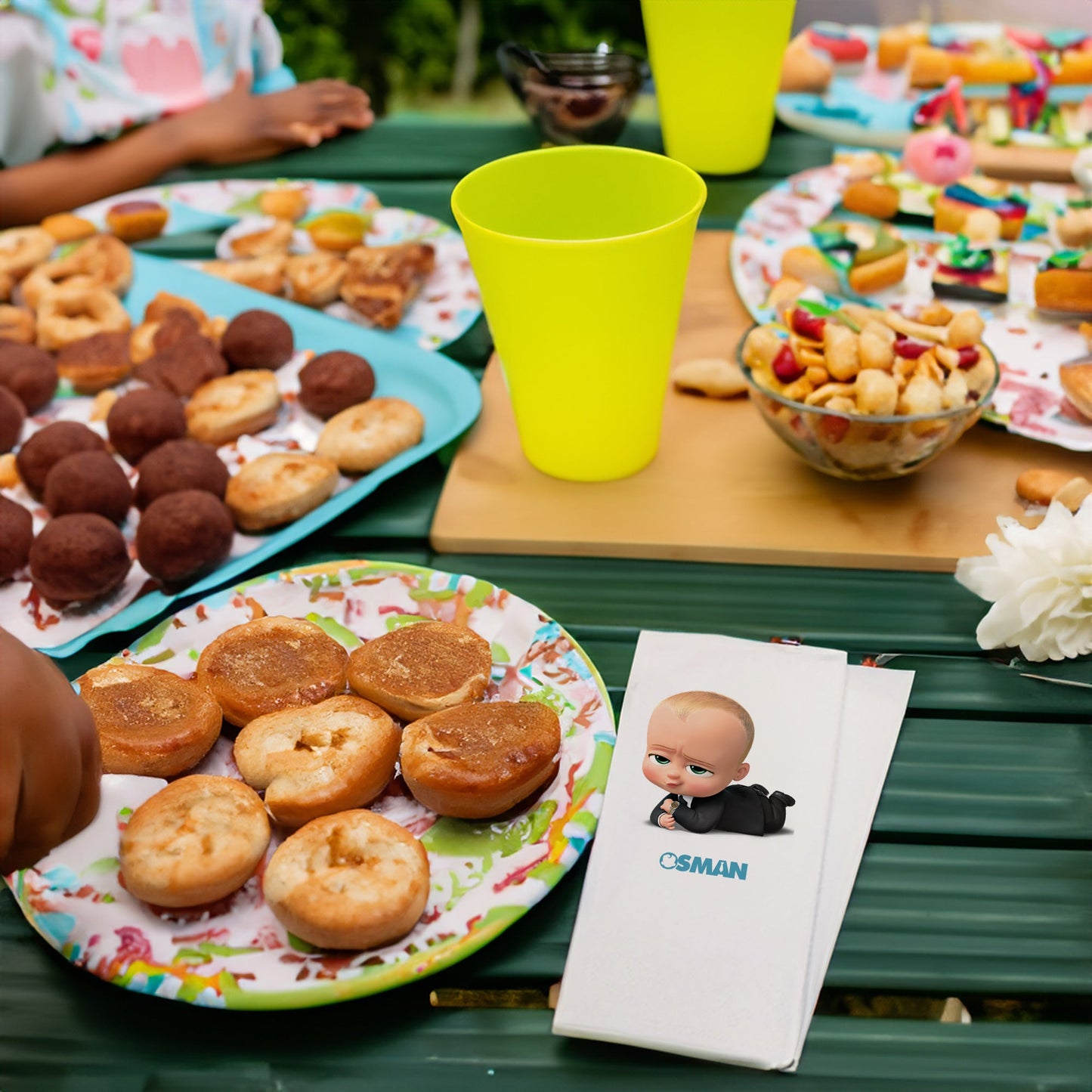 Patron Bebek 3 Baskılı Peçeteler - AyDesign.com