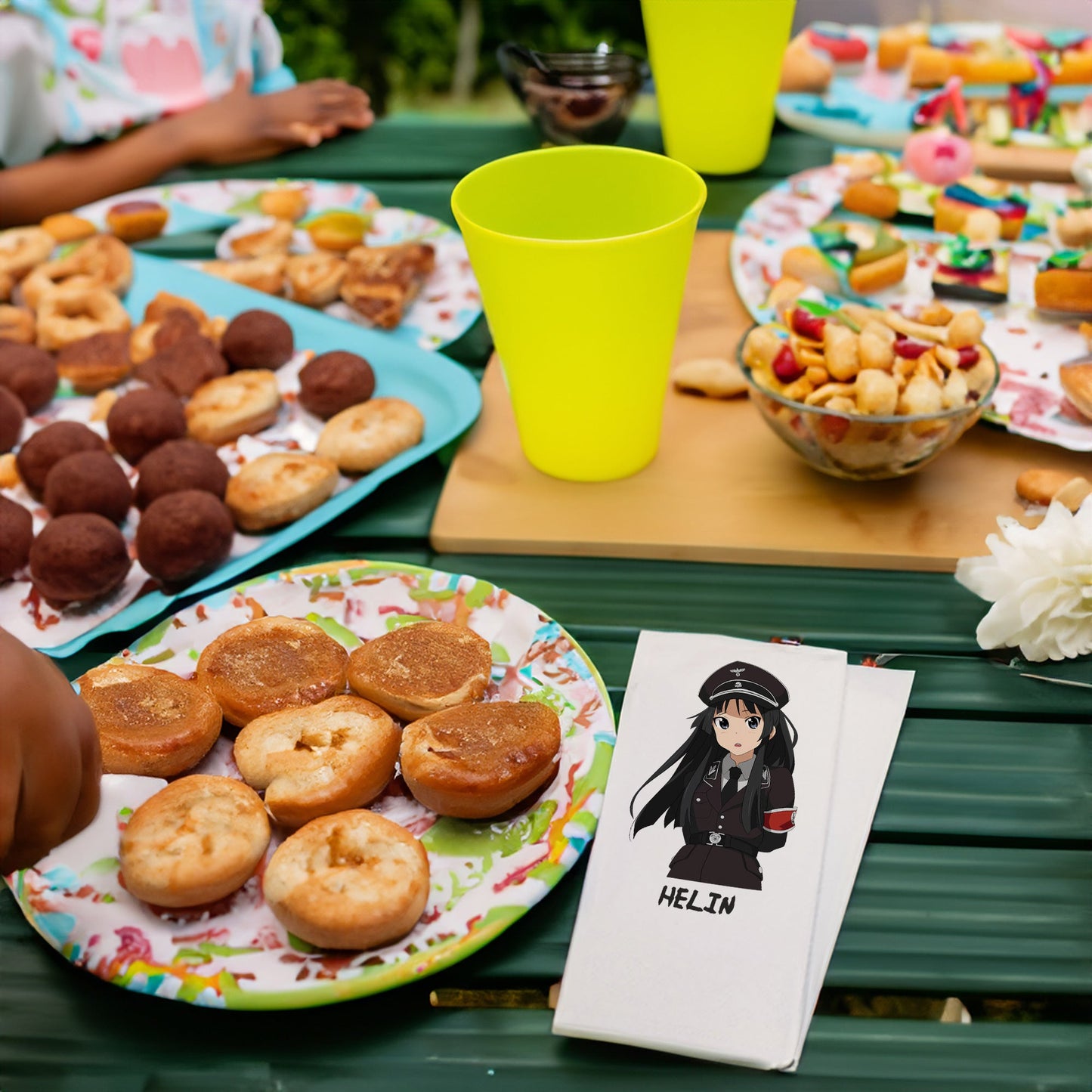 Polis Anime Temalı Baskılı Peçeteler - AyDesign.com