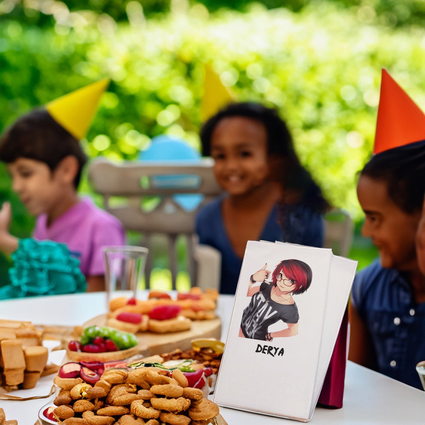 Anime Kız Temalı Baskılı Peçeteler - AyDesign.com