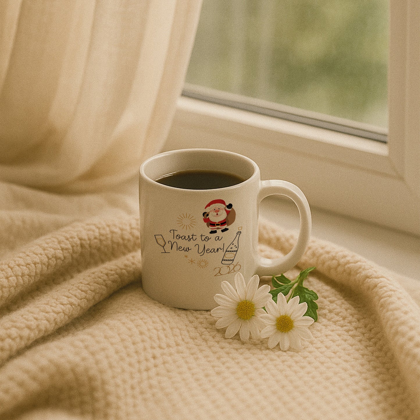 Toast to a New Year 2026 Temalı Hediyelik Baskılı Kupa