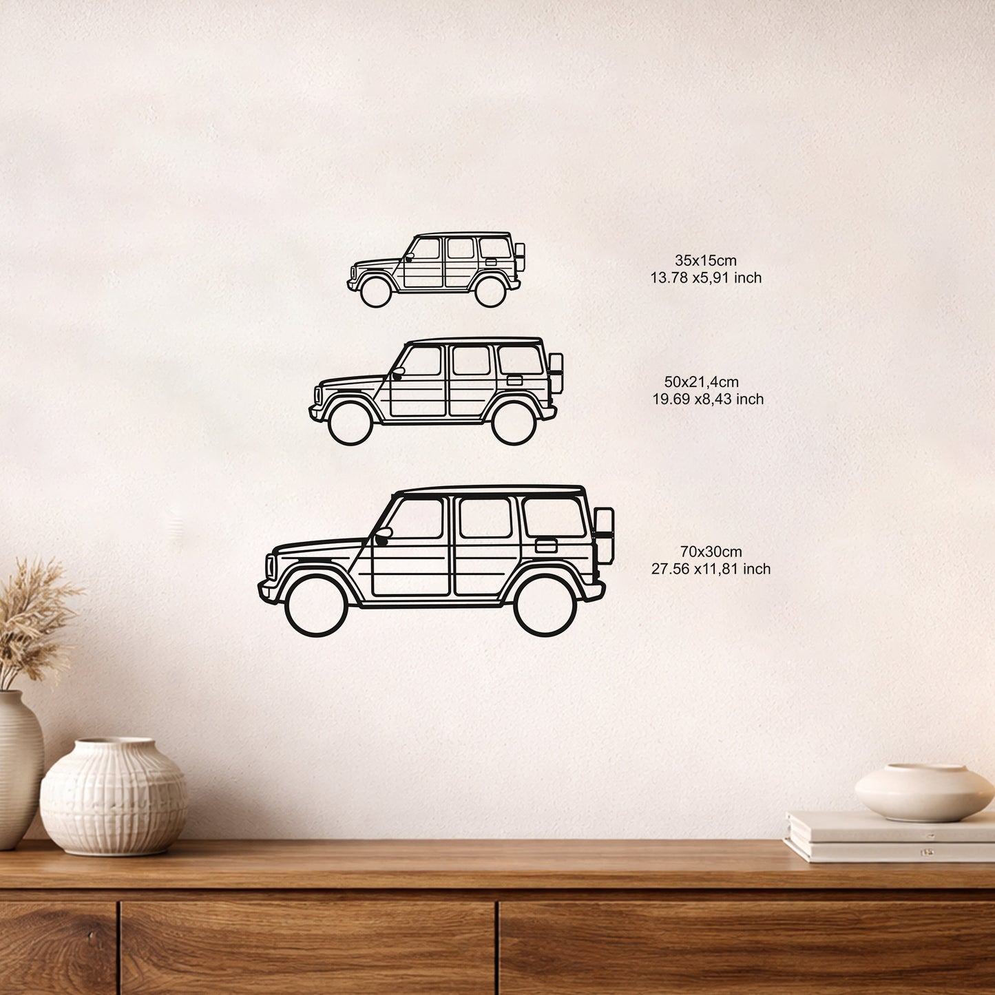 Mercedes G Class Metal Duvar Tablosu Efsanevi Off-Road Tasarımı Metal Dekor