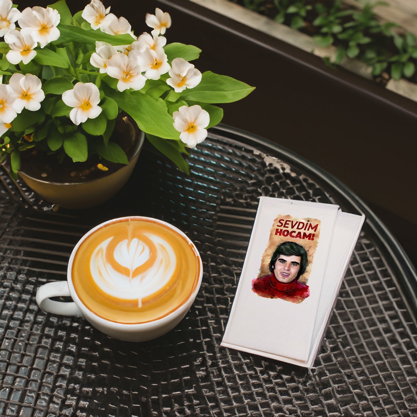 Kidzia Sevdim Hocam Yeşilçam Temalı Baskılı Peçete – 33x33cm Çift Katlı (20’li Paket)