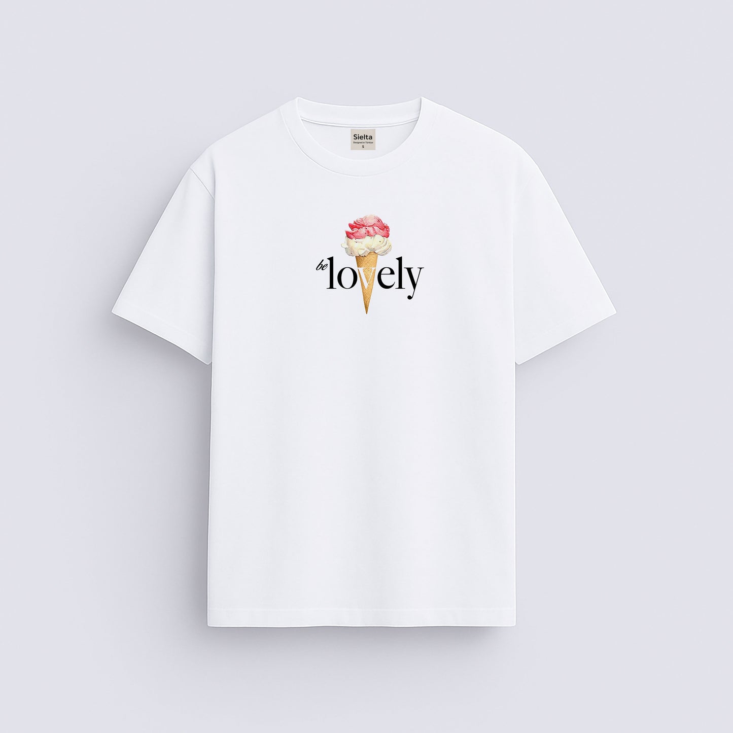 Minimal baskılı regular tişört